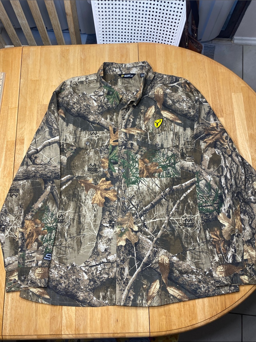 Men's Realtree Camo Button-Up Hunting Button Down Blocker Outdoors Size 3XL